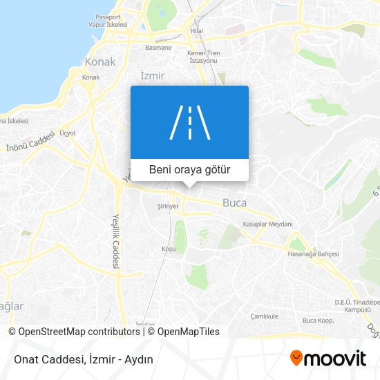 Onat Caddesi harita