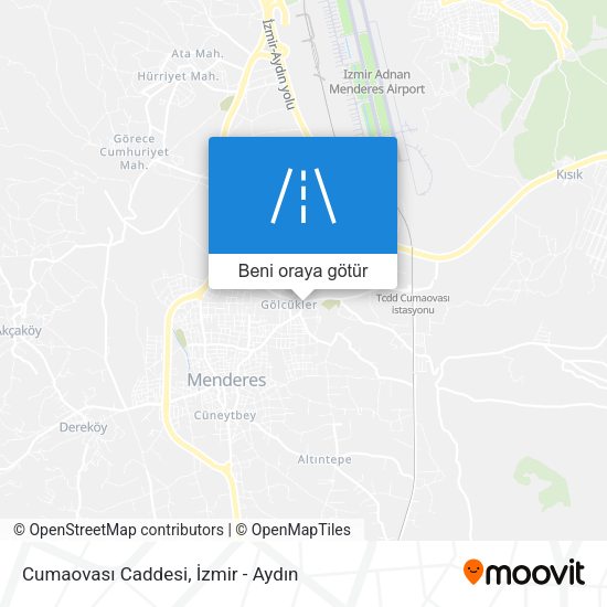 Cumaovası Caddesi harita