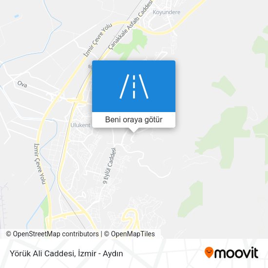 Yörük Ali Caddesi harita