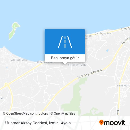 Muamer Aksoy Caddesi harita