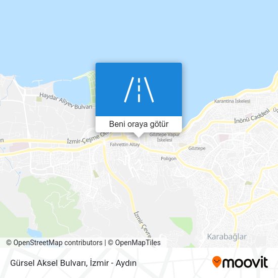 Gürsel Aksel Bulvarı harita