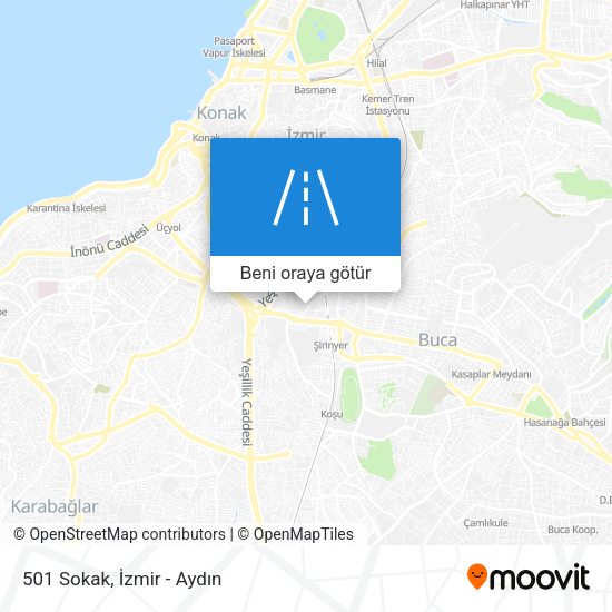 501 Sokak harita