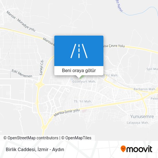 Birlik Caddesi harita
