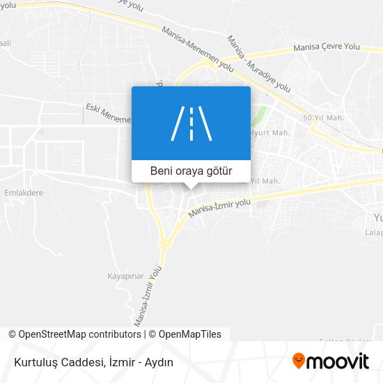 Kurtuluş Caddesi harita