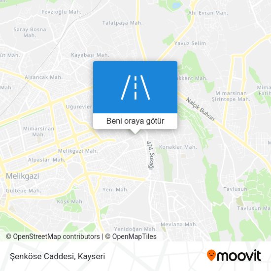 Şenköse Caddesi harita