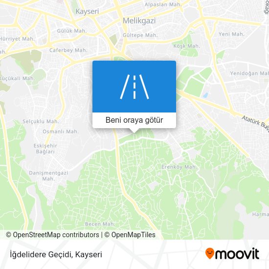İğdelidere Geçidi harita