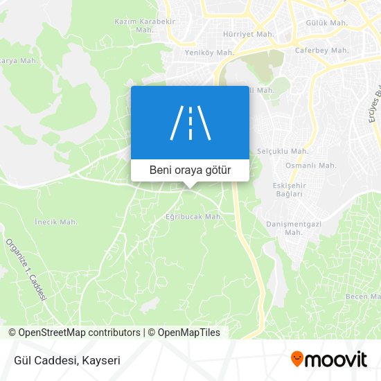 Gül Caddesi harita