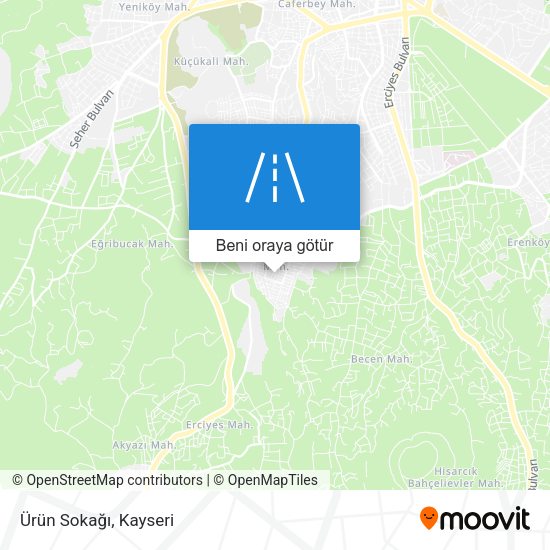 Ürün Sokağı harita