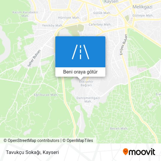 Tavukçu Sokağı harita