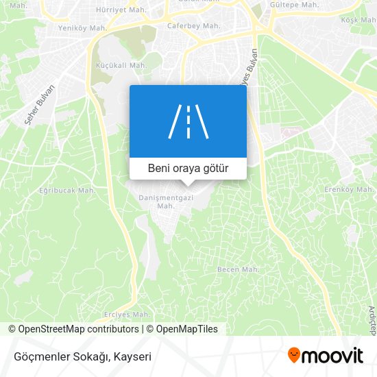 Göçmenler Sokağı harita