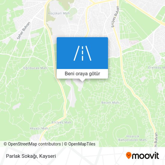 Parlak Sokağı harita