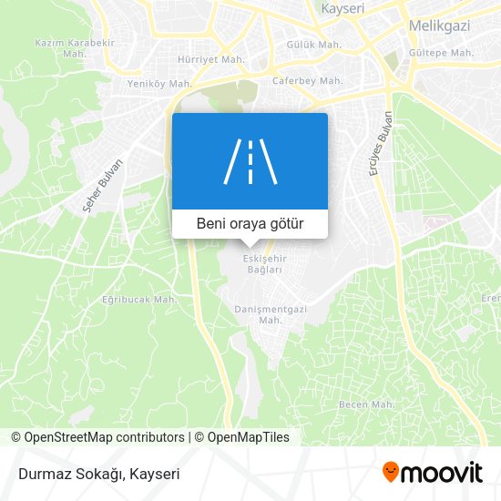 Durmaz Sokağı harita