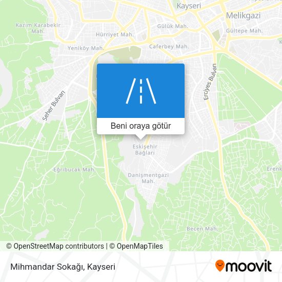 Mihmandar Sokağı harita