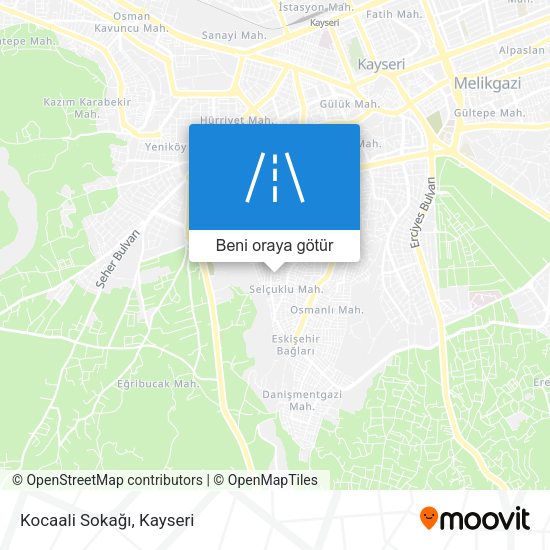 Kocaali Sokağı harita