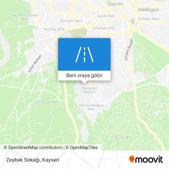 Zeybek Sokağı harita