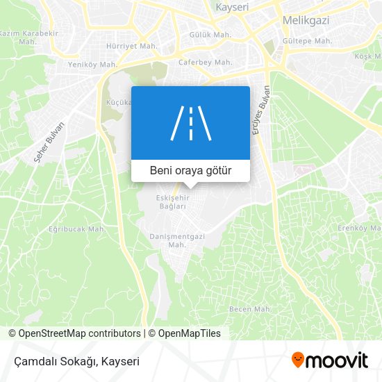 Çamdalı Sokağı harita