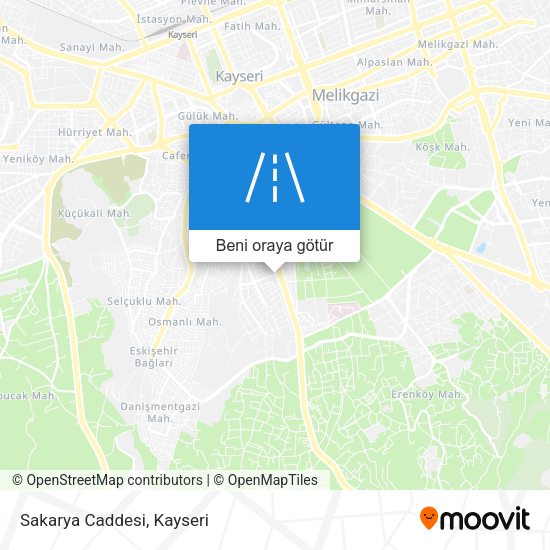 Sakarya Caddesi harita