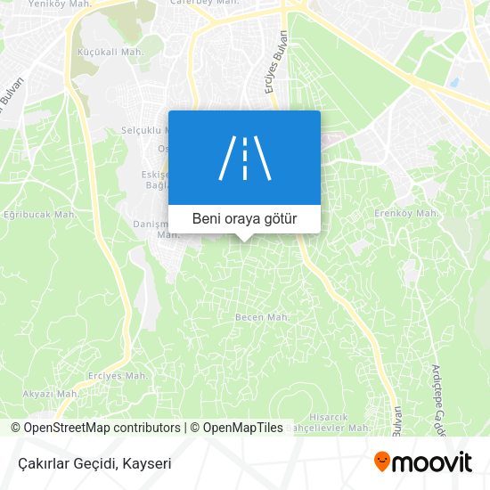 Çakırlar Geçidi harita