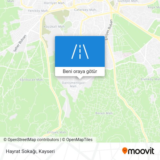 Hayrat Sokağı harita