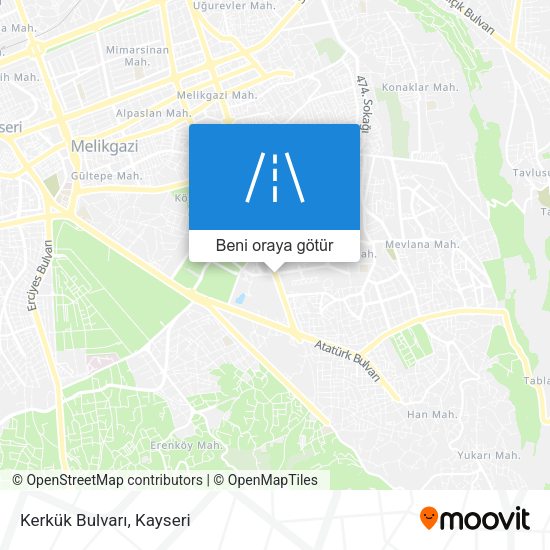 Kerkük Bulvarı harita