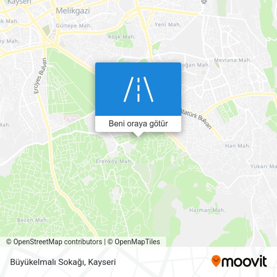 Büyükelmalı Sokağı harita