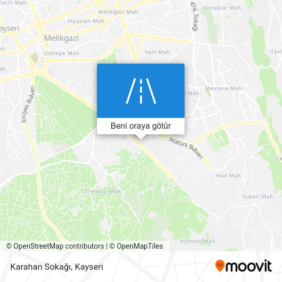 Karahan Sokağı harita