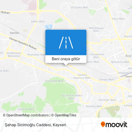 Şahap Sicimoğlu Caddesi harita