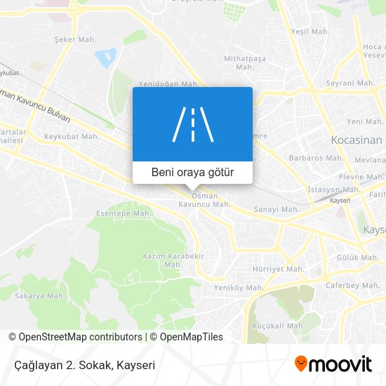 Çağlayan 2. Sokak harita