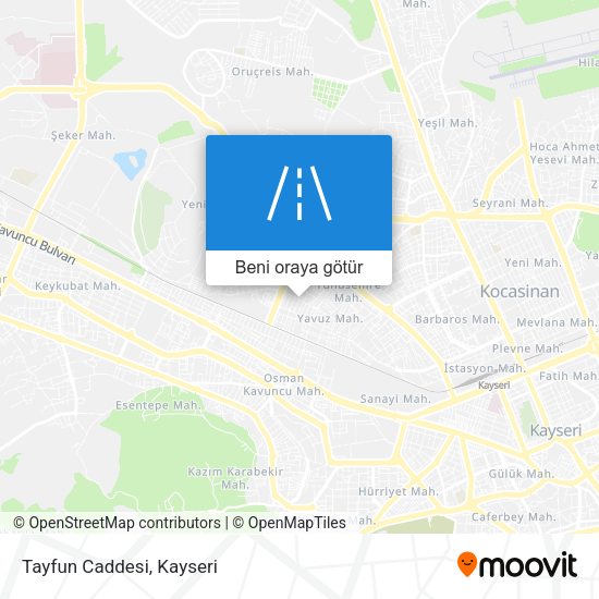 Tayfun Caddesi harita