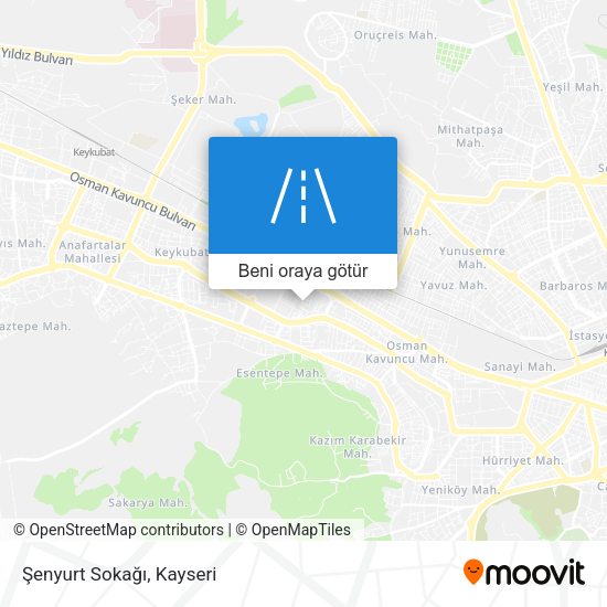 Şenyurt Sokağı harita
