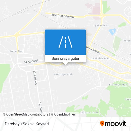 Dereboyu Sokak harita