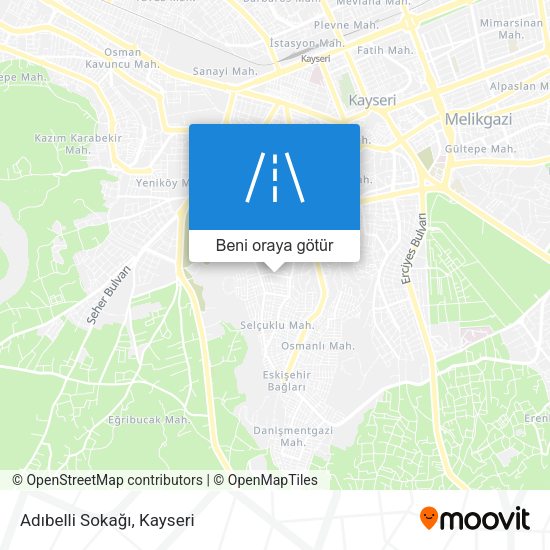 Adıbelli Sokağı harita