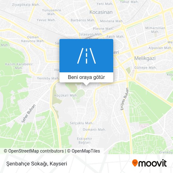 Şenbahçe Sokağı harita
