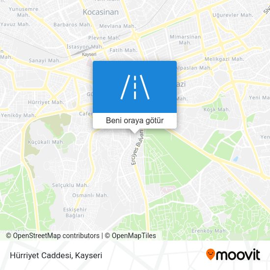 Hürriyet Caddesi harita