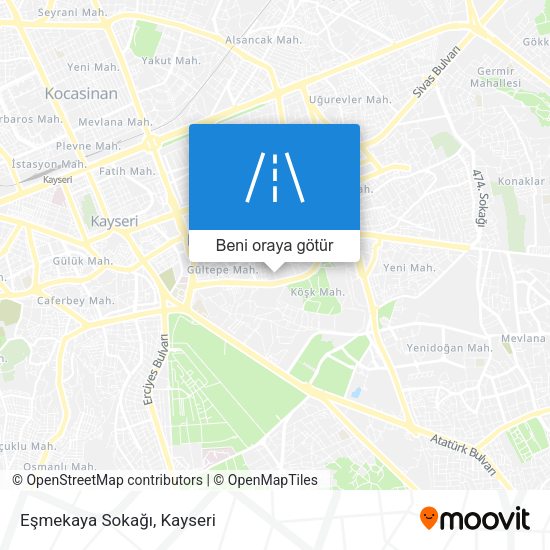 Eşmekaya Sokağı harita