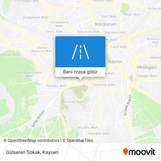Gülseren Sokak harita