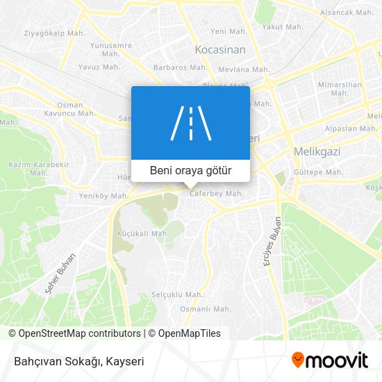 Bahçıvan Sokağı harita