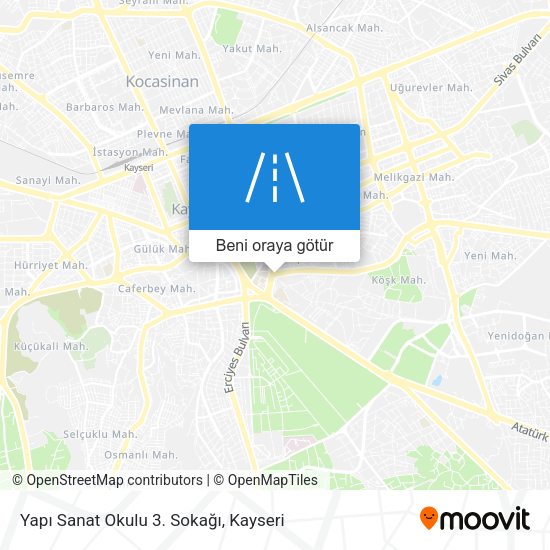 Yapı Sanat Okulu 3. Sokağı harita