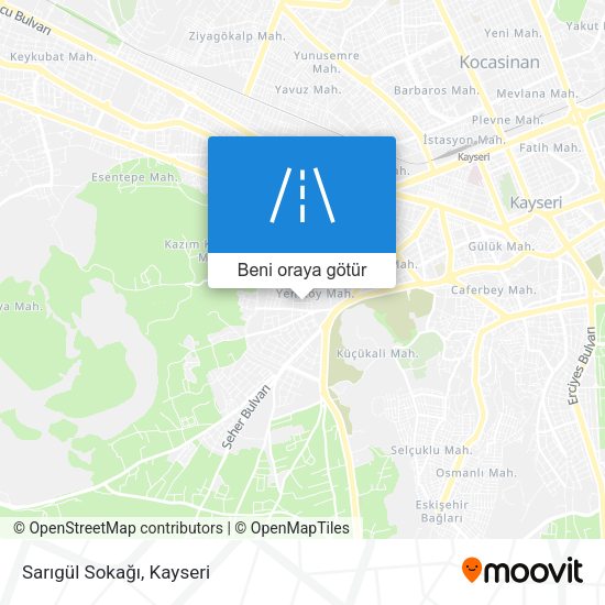 Sarıgül Sokağı harita