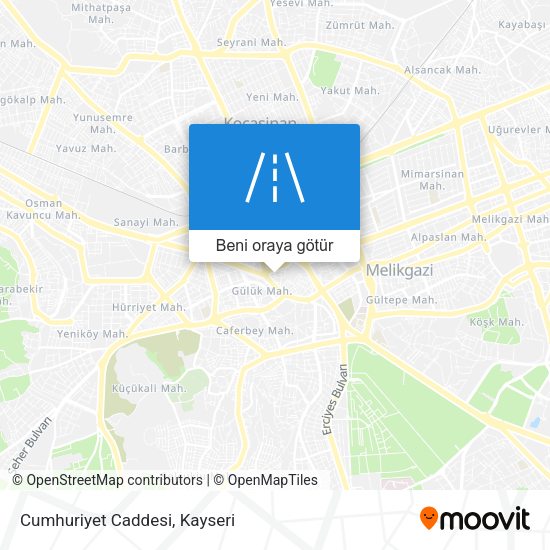 Cumhuriyet Caddesi harita
