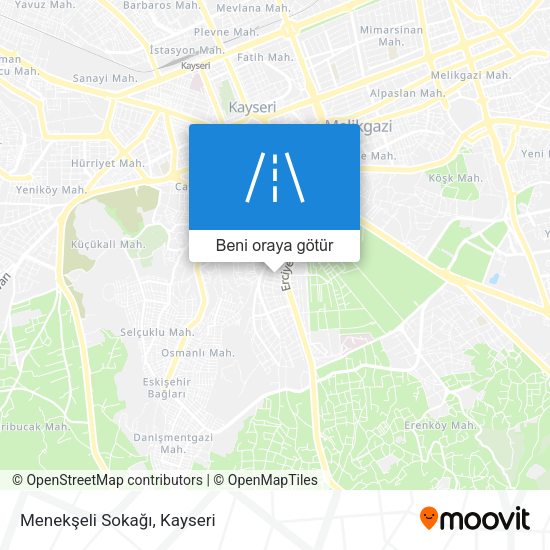 Menekşeli Sokağı harita
