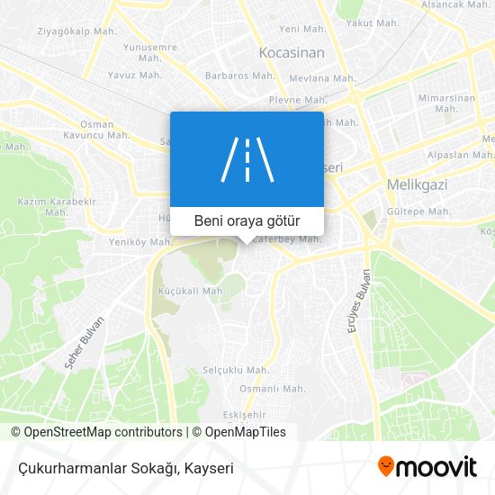 Çukurharmanlar Sokağı harita