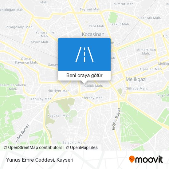 Yunus Emre Caddesi harita