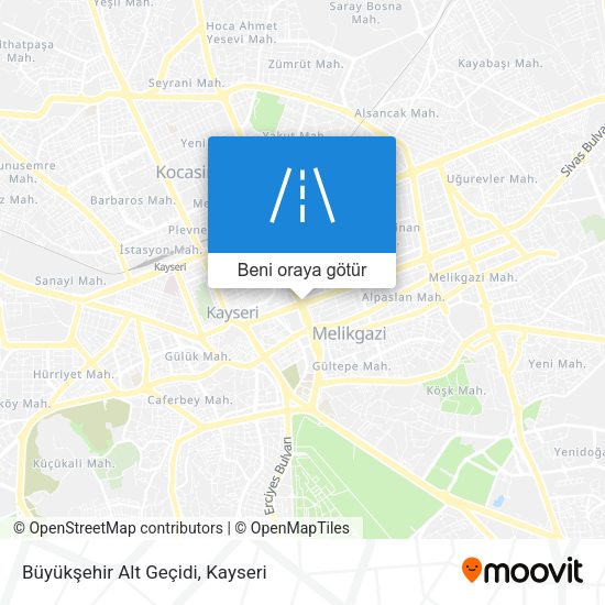 Büyükşehir Alt Geçidi harita