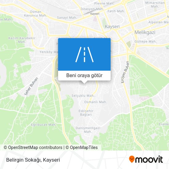 Belirgin Sokağı harita
