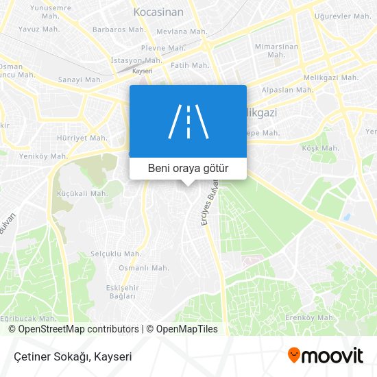 Çetiner Sokağı harita