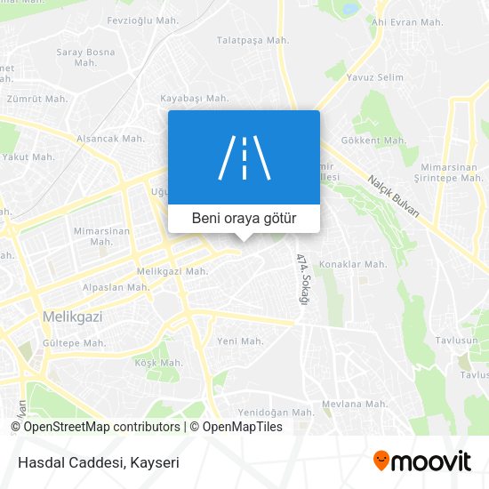Hasdal Caddesi harita