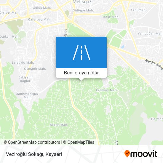 Veziroğlu Sokağı harita