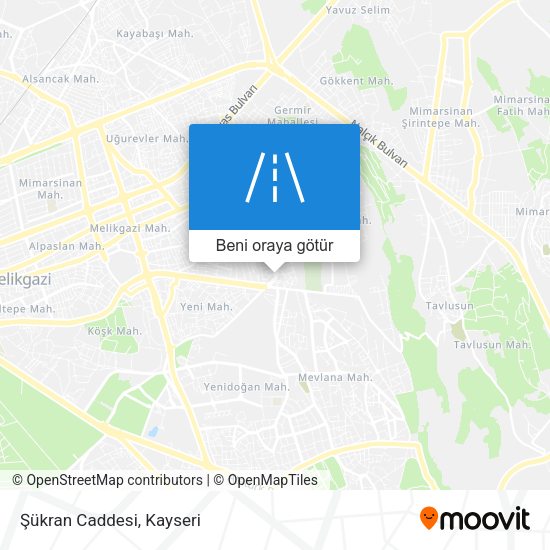 Şükran Caddesi harita