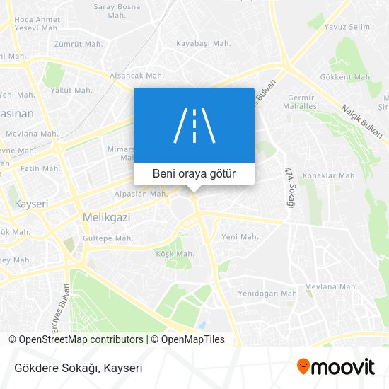 Gökdere Sokağı harita